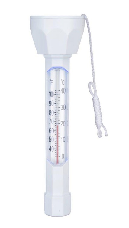 Termometr basenowy pływający biały