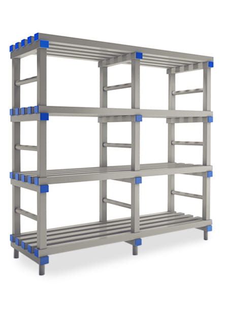 Regał na sprzęt basenowy 5 półek wysokość 192,5 cm