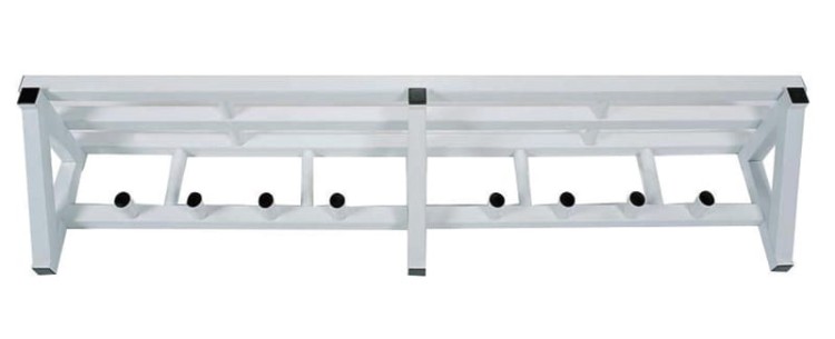 Wieszak naścienny z tworzywa z półką