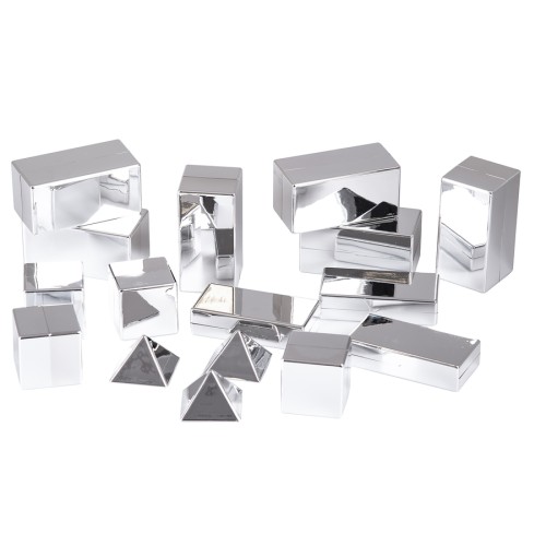 Sensoryczne metaliczne mini klocki mix 16 szt TTS