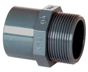Nypel gwintowany PVC klej x GZ