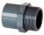 Nypel gwintowany PVC klej x GZ