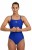 Arena Women's Solid swimsuit lightdrop back neon blue