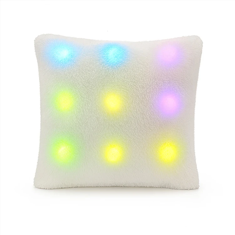 Pluszowy zestaw sensoryczny LED koc i poduszka Playlearn