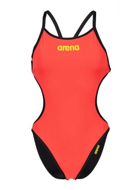 Arena Rule Breaker Hooked Fluo Red strój kąpielowy dwustronny