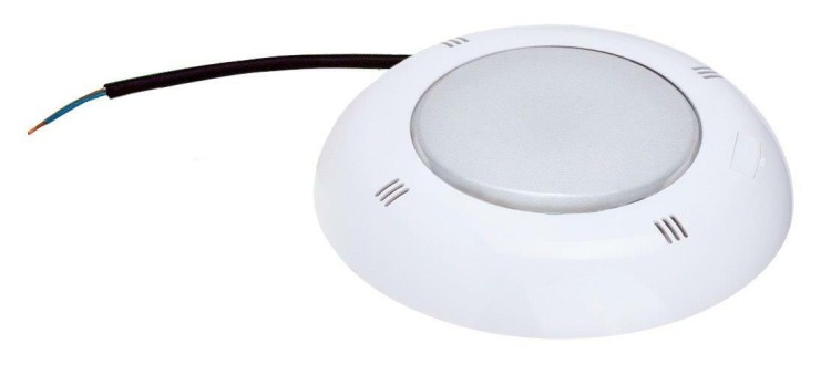 Lampa basenowa led biała bez niszy płaska