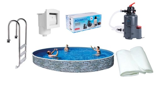 Basen Azuro Stone 4 x 1,2 m