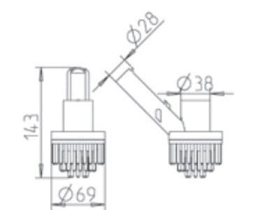 Peraqua Deluxe szczotka do czyszczenia narożników