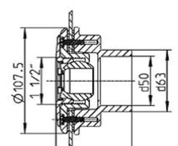 Dysza wlotowa do basenów stalowych PerAqua Deluxe M5