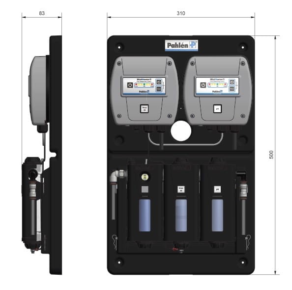 Stacja kontroli do basenu Pahlen MiniMaster CHLOR/PH