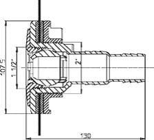 DYSZA NAPŁYWOWA OCEAN DELUXE STALOWYCH WOLNOSTOJAC