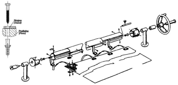 Zwijarka basenowa mocowana w podłogę