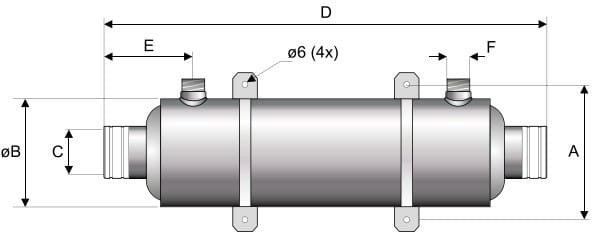 Basenowy wymiennik ciepła Pahlen HI-FLOW tytanowy