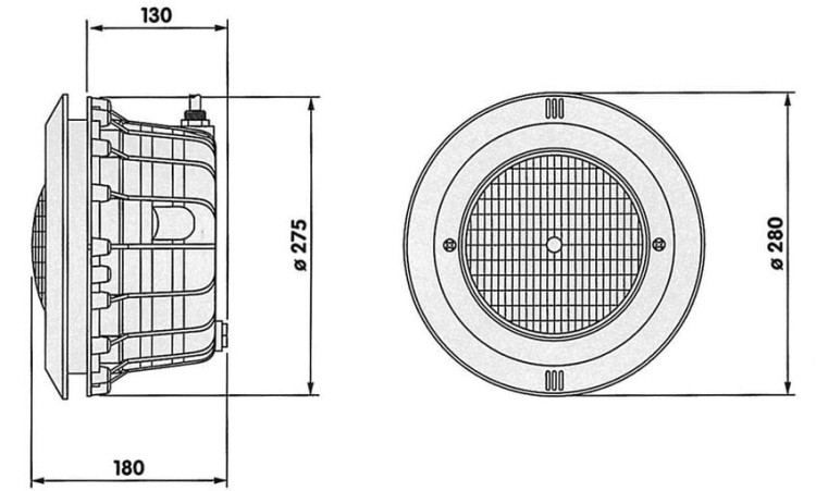 Lampa basenowa halogenowa