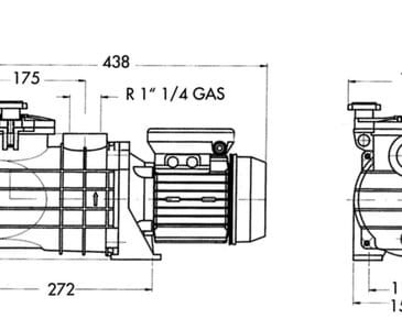 Micro Delfino 25M pompa baseonowa 230V 4 m3/h