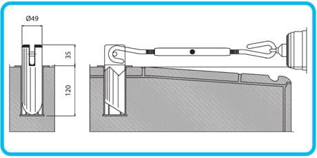 PATENTVERWAG TRZPIEŃ MOCOWANIA LINY TOROWEJ