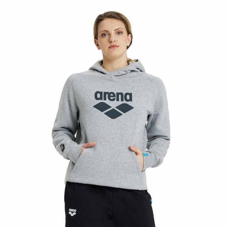Arena bluza unisex Team Hooded szara