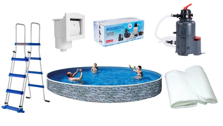 Basen Azuro Stone 4 x 1,2 m