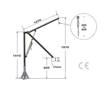 Podnośnik basenowy Unifix manualny