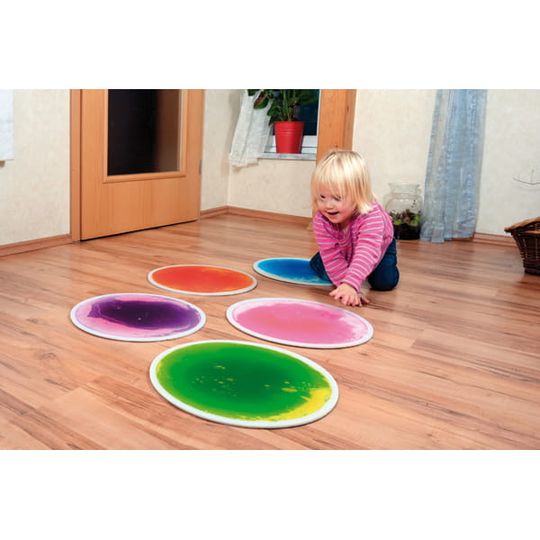 Sensoryczne płytki podłogowe okrągłe 40cm (5 szt.)