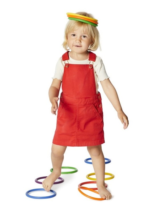 Gonge Activity Rings zabawka dla dzieci kolorowe ringa (6 szt.)