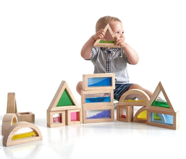 Kolorowe klocki sensoryczne