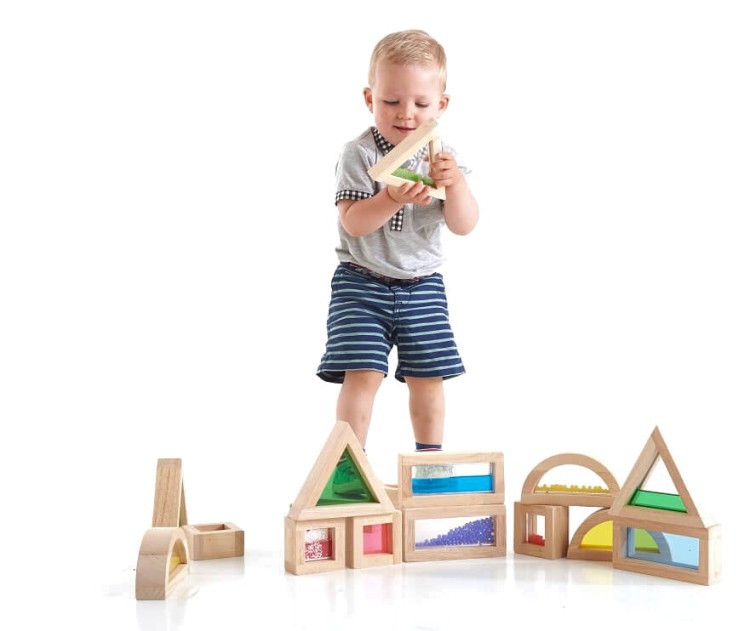 Kolorowe klocki sensoryczne