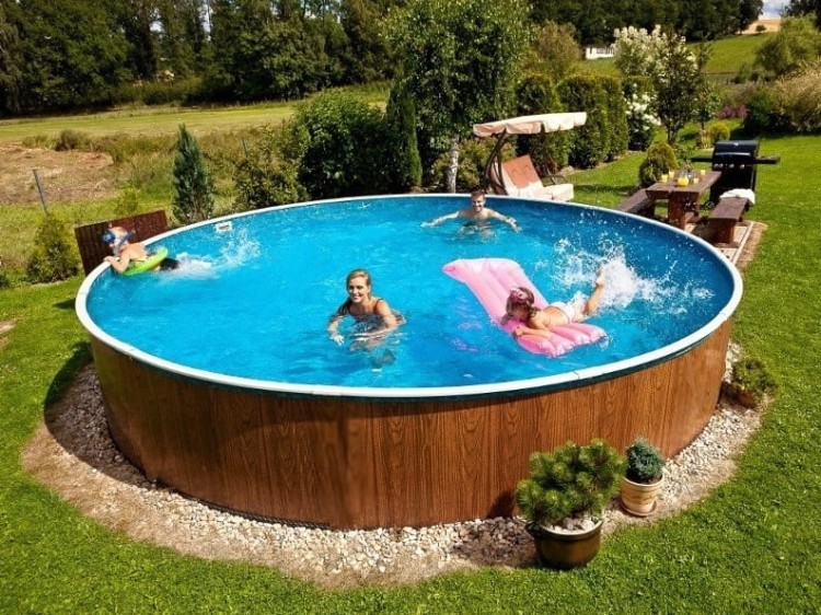 Basen AZURO okrągły 4,6x1,2 m Azuro Wood