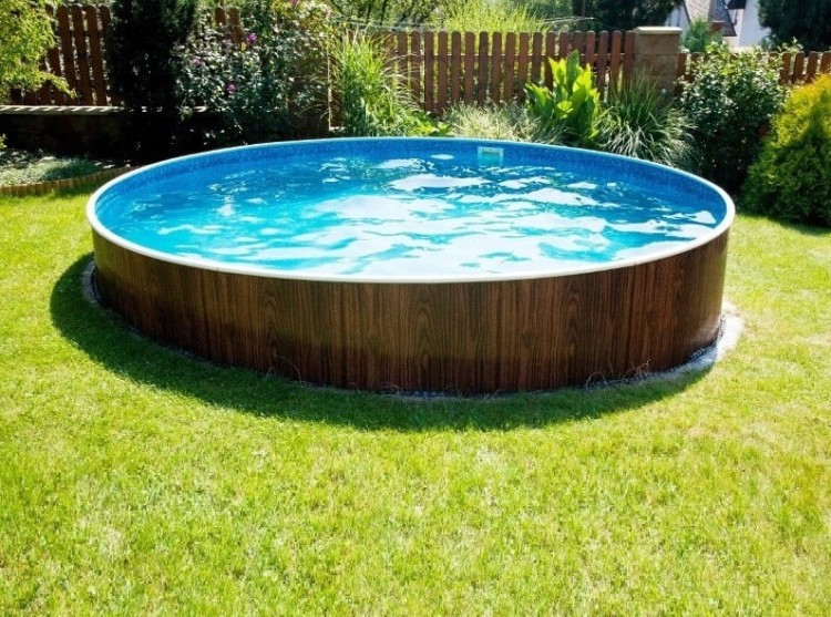 Kompletny basen wkopywany Azuro Wood 4,6x1,2