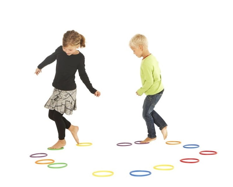 Gonge Activity Rings zabawka dla dzieci kolorowe ringa (6 szt.)