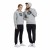 Arena bluza unisex Team Hooded szara